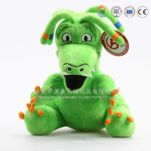 Wholesale en peluche douce peluche dinosaure jouets et dinosaure vert en peluche